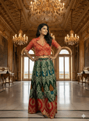 Indo Western Lehenga Set...